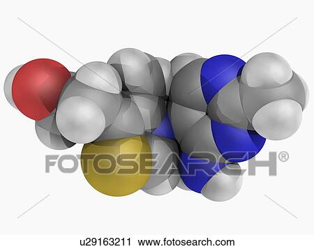 Vitamin B1 thiamine molecule View Large Illustration Clip Art - Vitamin B1 thiamine molecule. Fotosearch