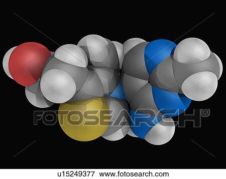 Vitamin B1 thiamine molecule View Large Illustration Stock Illustration - Vitamin B1 thiamine molecule. Fotosearch