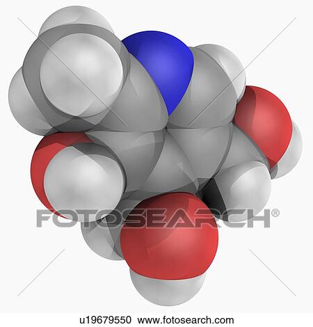 Clipart - Vitamin B6 pyridoxine molecule. Fotosearch
