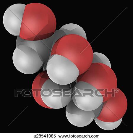 Stock Illustration - Xylitol molecule. Fotosearch