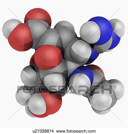 Zanamivir drug molecule View Large Illustration Stock Illustration - Zanamivir drug molecule. Fotosearch