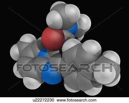 Clipart - Zolpidem drug molecule. Fotosearch