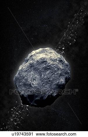 Clip Art - Asteroid, artwork. Fotosearch