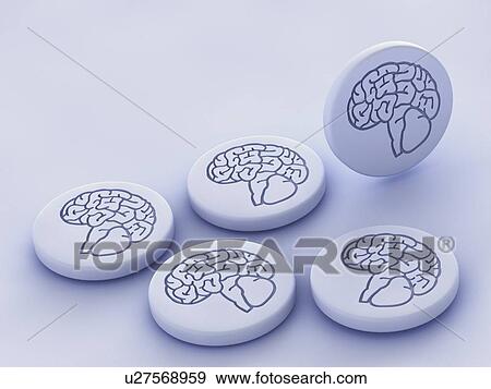 Brain drug View Large Illustration Stock Illustration - Brain drug. Fotosearch