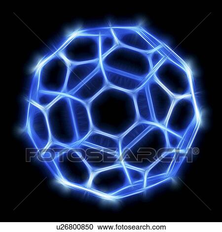 Buckyball, Buckminsterfullerene molecule View Large Illustration Clipart - Buckyball, Buckminsterfullerene molecule. Fotosearch