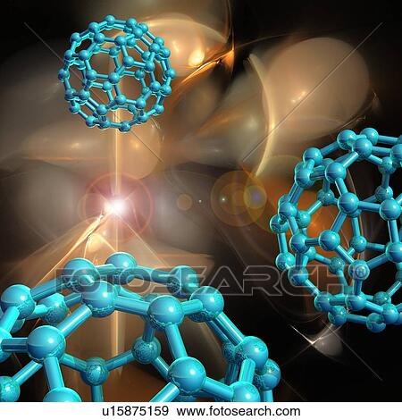 Buckyball molecules, artwork View Large Illustration Stock Illustration - Buckyball molecules, artwork. Fotosearch