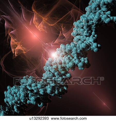 DNA molecule, artwork View Large Illustration Drawing - DNA molecule, artwork. Fotosearch