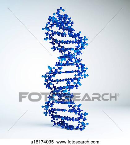 Stock Illustration - DNA molecule, artwork. Fotosearch