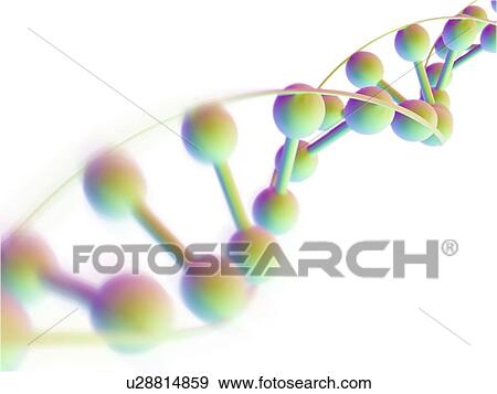 Stock Illustration - DNA molecule, computer artwork. Fotosearch