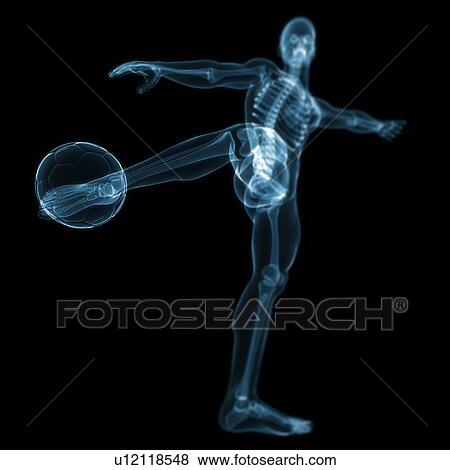 Football player, artwork View Large Illustration Stock Illustration - Football player, artwork. Fotosearch