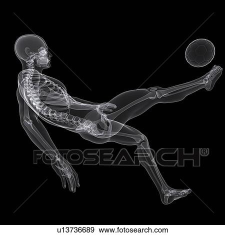 Football player, artwork View Large Illustration Stock Illustration - Football player, artwork. Fotosearch