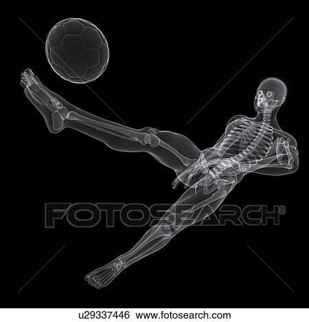Stock Illustration - Football player, artwork. Fotosearch