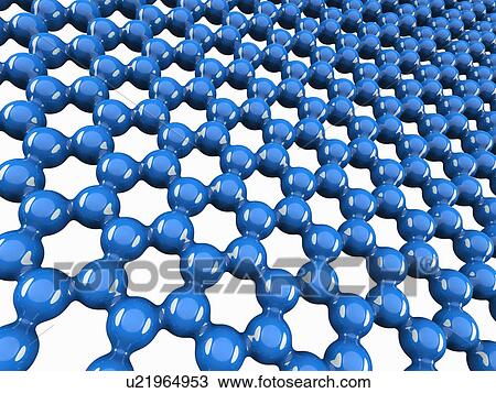 graphene sheet artwork drawing fotosearch