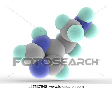 Stock Illustration - Histamine molecule. Fotosearch