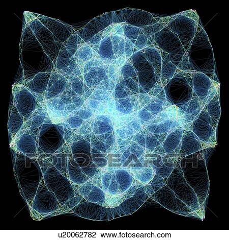 Lissajous figure, artwork View Large Illustration Drawing - Lissajous figure, artwork. Fotosearch