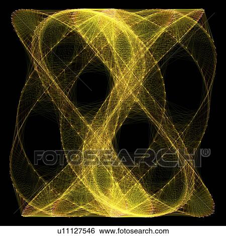Stock Illustration - Lissajous figure, artwork. Fotosearch