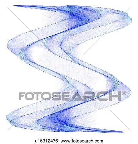 Stock Illustration - Lissajous figure, artwork. Fotosearch