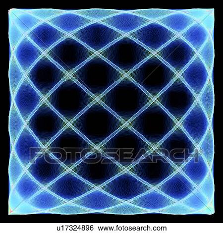 Stock Illustration - Lissajous figure, artwork. Fotosearch