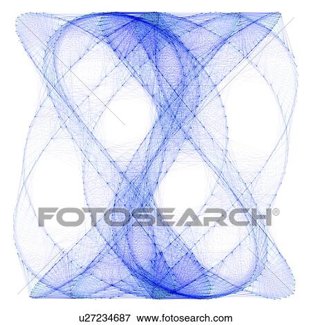 Lissajous figure, artwork View Large Illustration Stock Illustration - Lissajous figure, artwork. Fotosearch
