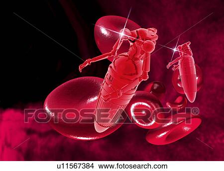Medical nanobots, artwork View Large Illustration Stock Illustration - Medical nanobots, artwork. Fotosearch