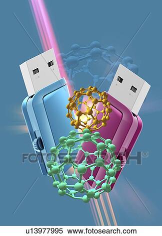 Stock Illustration - Nano-storage, conceptual artwork. Fotosearch