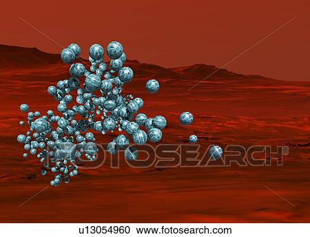 Nanobot space probes, artwork View Large Illustration Clipart - Nanobot space probes, artwork. Fotosearch