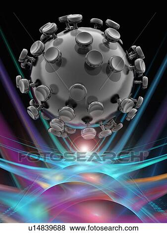 Nanoparticle, artwork View Large Illustration Stock Illustration - Nanoparticle, artwork. Fotosearch