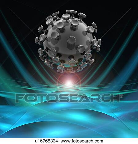 Nanoparticle, artwork View Large Illustration Stock Illustration - Nanoparticle, artwork. Fotosearch