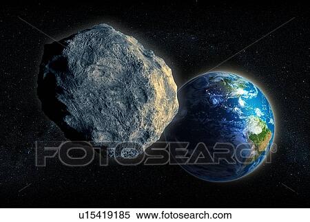 Near-Earth asteroid, artwork View Large Illustration Stock Illustration - Near-Earth asteroid, artwork. Fotosearch