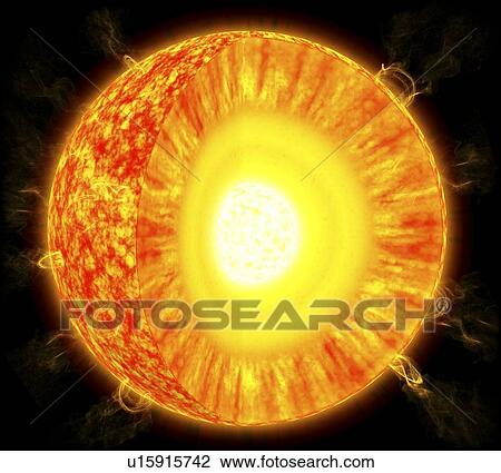 Solar structure, artwork View Large Illustration Drawing - Solar structure, artwork. Fotosearch
