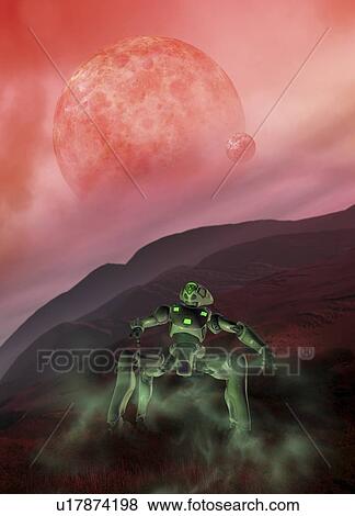 Stock Illustration - Space exploration, artwork. Fotosearch