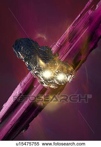 Space station, artwork View Large Illustration Stock Illustration - Space station, artwork. Fotosearch