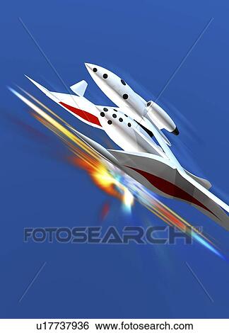 Stock Illustration - Space tourism, artwork. Fotosearch
