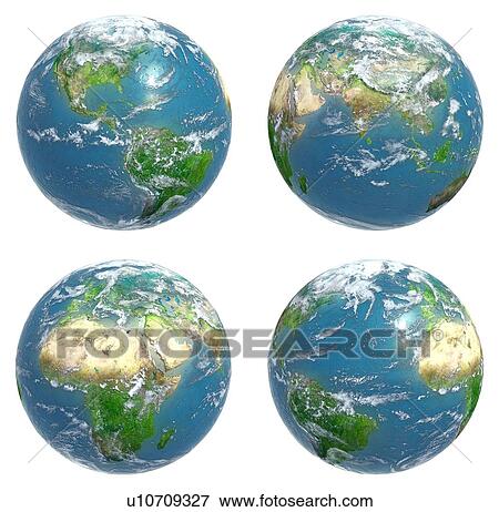 Stock Illustration - The Earth, artwork. Fotosearch