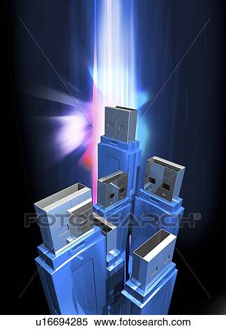 USB sticks, artwork View Large Illustration Stock Illustration - USB sticks, artwork. Fotosearch
