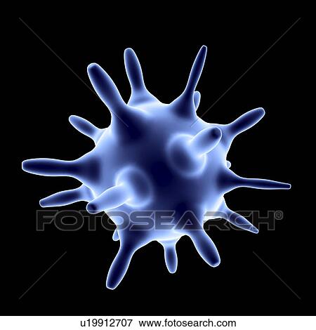 Virus, artwork View Large Illustration Stock Illustration - Virus, artwork. Fotosearch