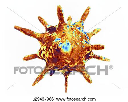 Virus, artwork View Large Illustration Stock Illustration - Virus, artwork. Fotosearch