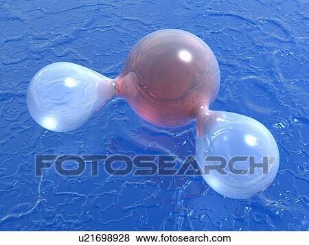 Water molecule View Large Illustration Stock Illustration - Water molecule. Fotosearch