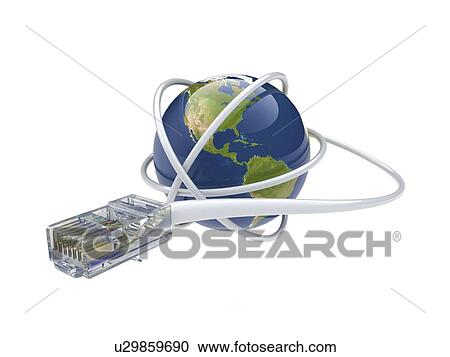 Clipart - World wide web, conceptual image. Fotosearch