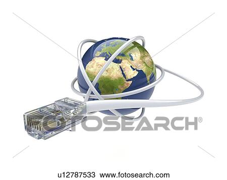 World wide web, conceptual image View Large Illustration Drawing - World wide web, conceptual image. Fotosearch