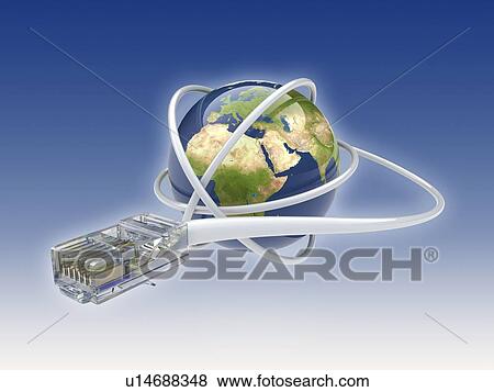 Stock Illustration - World wide web, conceptual image. Fotosearch