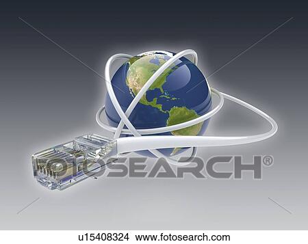 Stock Illustration - World wide web, conceptual image. Fotosearch