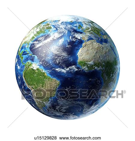 Atlantic Ocean, artwork View Large Illustration Stock Illustration - Atlantic Ocean, artwork. Fotosearch