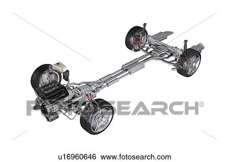 Car chassis, artwork View Large Illustration Stock Illustration - Car chassis, artwork. Fotosearch