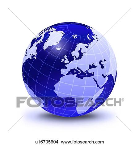 Stock Illustration - Europe, artwork. Fotosearch