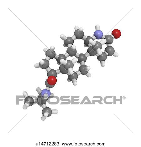 Finasteride hair loss drug molecule View Large Illustration Drawing - Finasteride hair loss drug molecule. Fotosearch