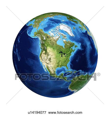 Stock Illustration - North America, artwork. Fotosearch