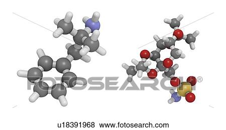 Stock Illustration - Obesity drug molecule. Fotosearch