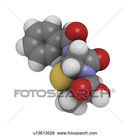 Stock Illustration - Penicillin G molecule. Fotosearch