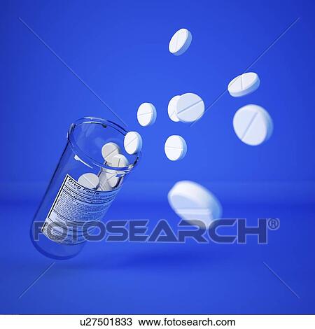 Drawing - Pills, artwork. Fotosearch